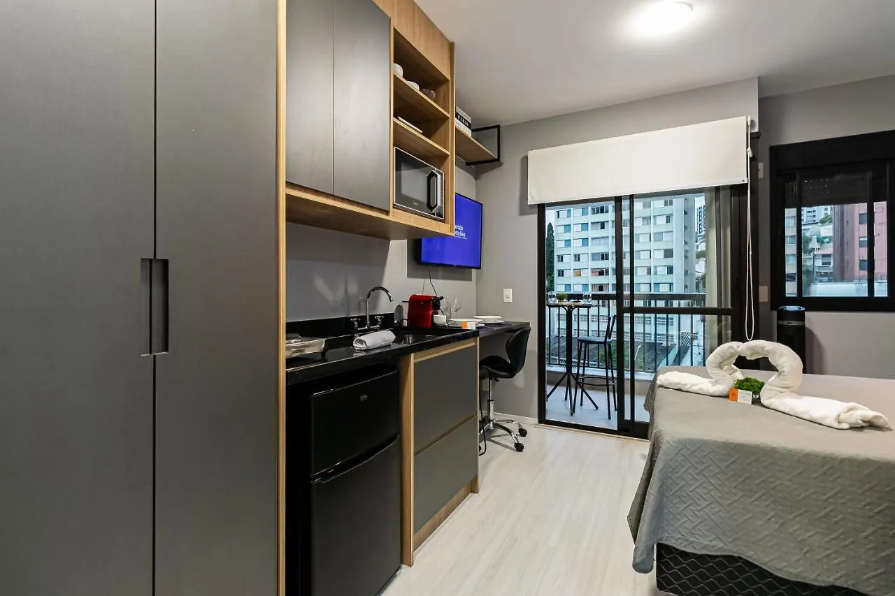 Novo E Chic Studio Na Vila Madalena-Sauna 圣保罗 0*,  巴西